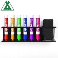 FORBETTER Whiteboard Marker and Eraser Holder, 6 Slot Wall-Mounted Marker Pens Holder, Simple Acryli