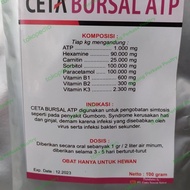 Ceta Bursal ATP 100gr Obat vitamin Ayam puyuh terinfeksi virus bakteri