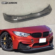 On sale For BMW F80 M3 F82 F83 M4 2014-2018 Front Bumper Lip Spoiler Carbon Fibe Head Shovel Cover T
