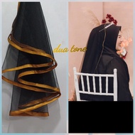 VEIL NIKAH MURAH,veil Pengantin simple,Black Gold,veil,Veil Malaysia.Veil viral,