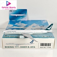 Geministar 1: 400 CX Cathay Pacific Airlines B777-300ER B-KPA Alloy Airplane Model