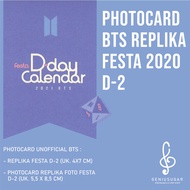 REPLIKA [BTS FESTA D-2] UNOFFICIAL PHOTOCARD REPLICA FESTA 2021 D-2