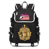 WANHONGYUE JoJo's Bizarre Adventure Anime Cosplay 15.6" Laptop Backpack Rucksack Book Bag with USB C