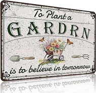 Bestylez Gardening Gifts Vintage Gardening Signs for Home Garden Greenhouse Living Room Bedroom Yard