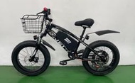 Jett ebike "花豹" 1黑 2白 單速500瓦12AH 電動腳踏車 電瓶車 顆粒 胖胎