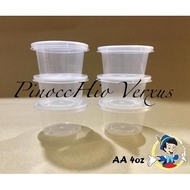 Plastic Container 4oz Round AA 4oz (100units)