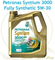 (100% ORIGINAL)Petronas Syntium 3000 5W30 SN/CF Fully Synthetic Engine Oil 4L 10000KM 5W-30