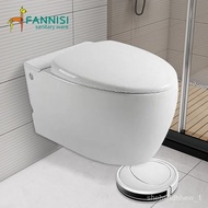 🚢Smart Toilet Small Apartment Home without Tank Ceramic Toilet Pulse Toilet Wall-Mounted Toilet