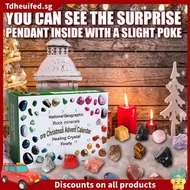 [In Stock]Christmas Advent Calendar, Crystal Ore 24 Days Christmas Countdown Calendar, Minerals Gift