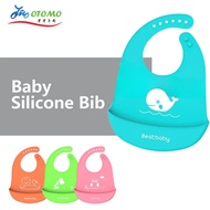 Silicone Waterproof Baby Bibs Feeding Bib Baby Three Dimensional Waterproof Food Saliva Towel Pocket