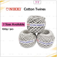 Nikki Cotton Twisted Twines / Butcher Zongzi Thread Parcel / String Ball DIY Cord Rope /Tali Bungkus
