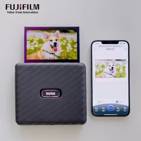 Wide Format Mobile Phone Photo Printer Fuji Instax Link WIDE Printer Comes with Optional 5 Inch Fuji