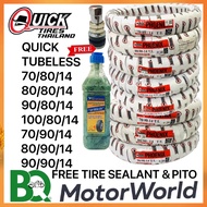 QUICK TIRE FREE TIRE SEALANT &amp; PITO PHOENIX TUBELESS By 14 70/80/14 80/80/14 90/80/14 100/80/14 70/90/14 80/90/14 90/90/14