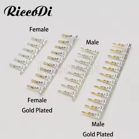 200Pcs Male Female Pin ATX PCIE EPS CPU Terminal Gold Plated Or Tin Plated For 5557 5559 Connector P