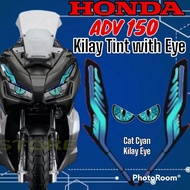 Honda ADV 150 Kilay Tint with Eye / ADV 150 Accessories / ADV 150 Sticker Transparent
