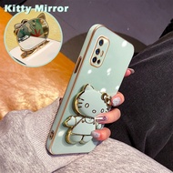 HP Phone Case For VIVO V17 V19 Neo V15 Pro V11 Pro V20 SE Y70 2020 Hello Kitty Phone Case Pattern Sign Bracket Phone Case Shockproof Silicone Protective Cover Softcase Mobile Phone Holder