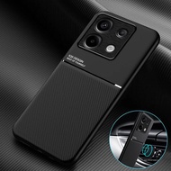 เคส Xiaomi X6 POCO สำหรับ F4 M6 Pro เคสหนังเคสโทรศัพท์ที่ยึดกับรถยนต์แม่เหล็ก POCO X5 X4 F5โปร M4 X3