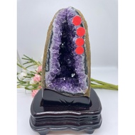 Amethyst Wealth Cave with Customised Stand