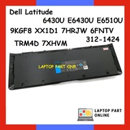 9KGF8 XX1D1 7HRJW 6FNTV TRM4D 7XHVM Laptop Battery Dell Latitude 6430U E6430U E6510U 312-1424