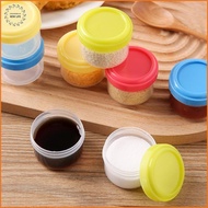 [LS] 4Pcs Plastic Sauce Bottle Mini Seasoning Box Salad Dressing Containers Outdoor Portable Barbecu