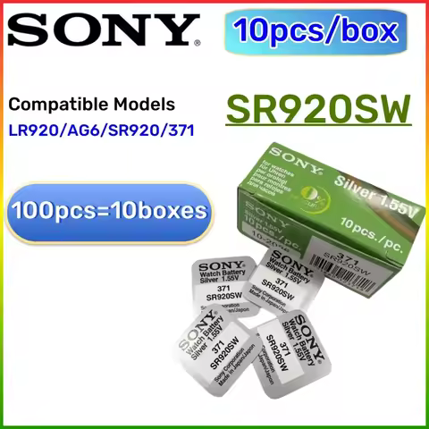 100PCS SR920SW Original SONY AG6 371 LR920 171 370 L921 LR69 SR920 Batteries For Watch Toys Remote