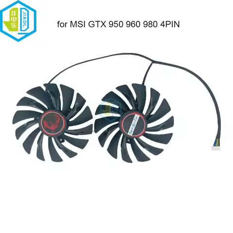 95MM 2PCS VGA Graphics Cards Cooling Fans Cooler for MSI GTX 980Ti 980 970 960 950 R9 380 R9 390 R9 