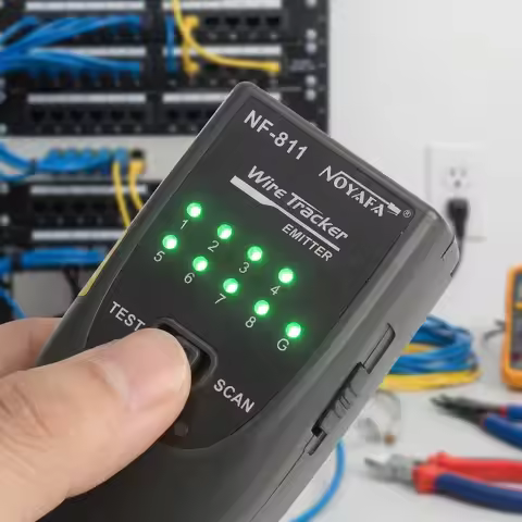NOYAFA NF-811 Professional Network Wire Tracer New 60V Proof 4-Pair Cable Tester Line Finder for Cab