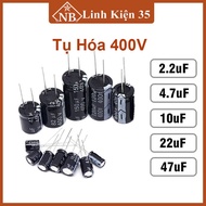 Combo 10 tụ hóa 400V nhiều giá trị từ 2.2uF - 22uF
