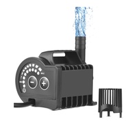5V Submersible Water Pump 0-600L/H Small Fountain Pump 8 Levels Adjustable with 0-7.2ft Lift USB Cha