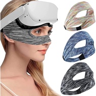 VR Eye Mask, Adjustable Breathable VR Sweat Band for Oculus Quest 2, HTC Vive, PS, Gear, VR Workouts