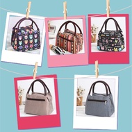 (SG Ready Stocks) Tote Bag, Lunch Bag, Small Handcarry Bag, Handheld Bag, Stripe Lunch Bag