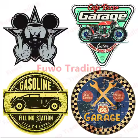 Creative Finest Retro Vintage Sticker Old School Badge Brand Car Sticker for Motorcycle Off-road Lap