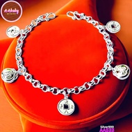 🌈AAbaby Galleries AA533 Original Baby S999 Silver Anklet Bracelet 平安五宝小孩宝宝脚链 Rantai Kaki/Gelang Bayi