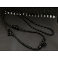 Black 3mm Nylon String 3 hooks Amulet men's necklace!