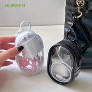 DOREEN Phone Charger Bag, With Keychain Transparent Data Cable Storage Bag, Mini Storage Pocket Stor