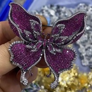 BROS DESAIN KUPU KUPU 7X7CM PERTAMA ZIRCON SUPER ANTI KARAT BROS PESTA