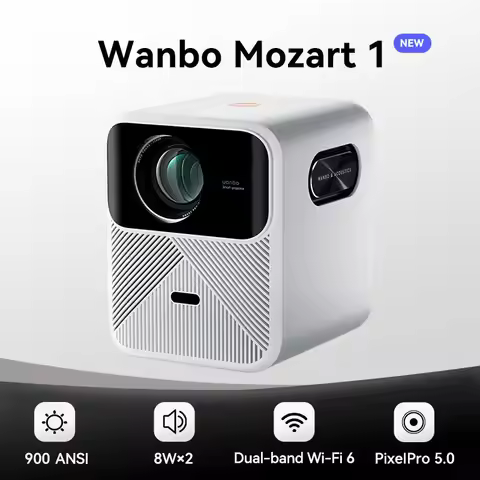 Wanbo Mozart 1 Android 9.0 2K 4K Projetor 1080P Full HD Portable Projector WIFI 6 2+32GB Auto-Focus 