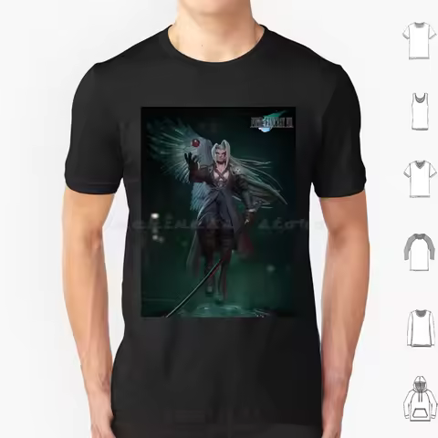 Sephiroth-Final Fantasy T Shirt Cotton Men Women DIY Print Sephiroth Cloud Final Fantasy Ff7 Final F