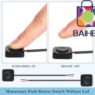 BAIHEE Momentary Push Button, DIY 12V Mini Button Switch, Adhesive Mini Car Push Buttons