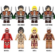 Kf6174 minifigures anime Attack on Titan assembled model of comic series characters Attack on Titan