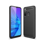 Realme 5i Fiber Softcase Carbon Premium Case - (Black)