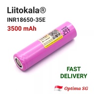 [SG Seller] Liitokala 3500mAh 13A Discharge INR18650 35E 18650 Li-ion 3.7v Rechargable Fkat-Top Batt