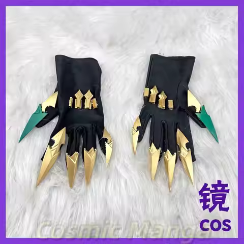 Anime Genshin Impact Nefer Cosplay Glove Hair Decorations Props Gloves Halloween Model Headwear Acce
