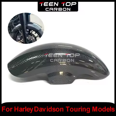 For Harley Davidson Touring Models Front Mudguard Motor Bike Real Carbon Fiber Front Fender For Harl