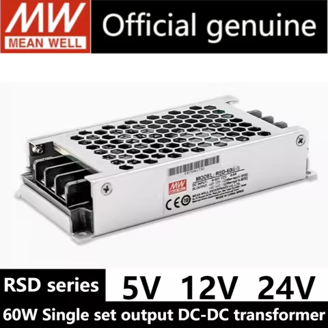 MEAN WELL RSD-60G-5 RSD-60G-12 RSD-60G-24 RSD-60L-5 RSD-60L-12 RSD-60L-24 RSD-60H-5 RSD-60H- 12 RSD-