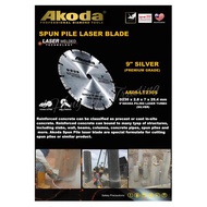 9" AKODA LASER PILING TURBO ( SILVER ) D230 x 2.8 x 7 x 25.4MM AS09-LT230S