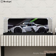 ❤️Transparent Acrylic Display Box For Lego 42214 Lamborghini Revuelto Figure Storage Box Dust Cover