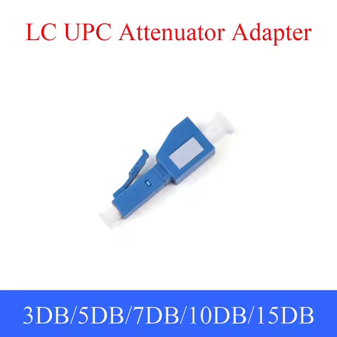 5PCS LC UPC Fiber Optic Attenuator Single-mode Fiber Optic Male to Female Connector 3DB/5DB/7DB/10DB