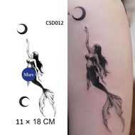 【Mars Tattoo】Common Tattoo, Colored Tattoo, Long Lasting,Temporary Tattoo Sticker, Fake Tattoo, Merm