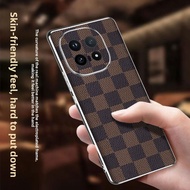 Casing For IQoo 15 IQoo15 Case Electroplated Checked Grain Shockproof Phone Case